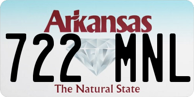AR license plate 722MNL