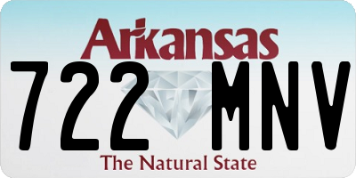 AR license plate 722MNV
