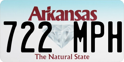 AR license plate 722MPH