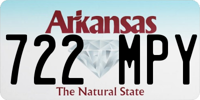 AR license plate 722MPY