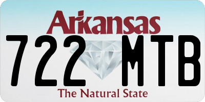 AR license plate 722MTB