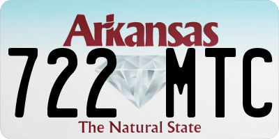 AR license plate 722MTC