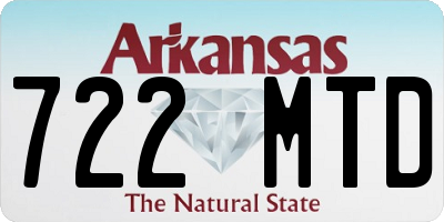 AR license plate 722MTD