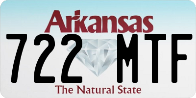 AR license plate 722MTF