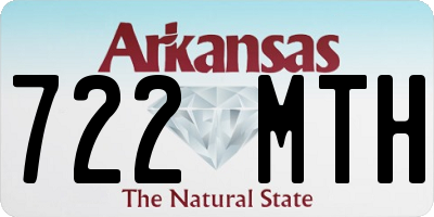 AR license plate 722MTH