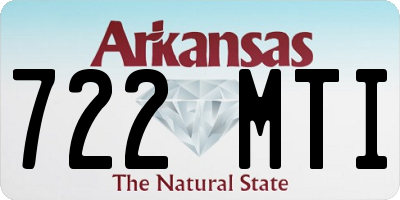 AR license plate 722MTI