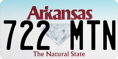 AR license plate 722MTN