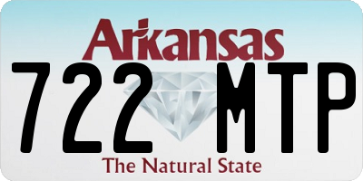 AR license plate 722MTP