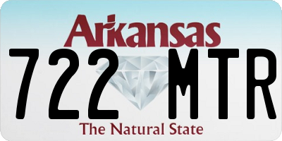 AR license plate 722MTR