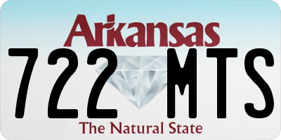 AR license plate 722MTS