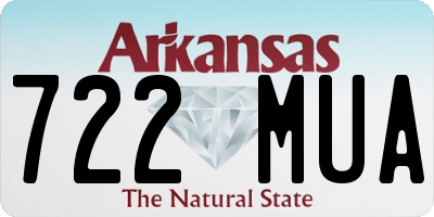 AR license plate 722MUA