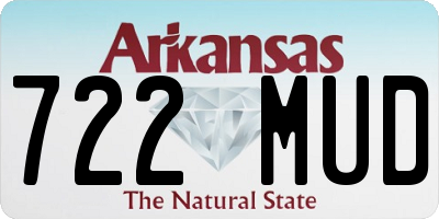 AR license plate 722MUD