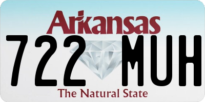 AR license plate 722MUH