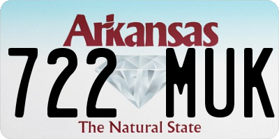 AR license plate 722MUK