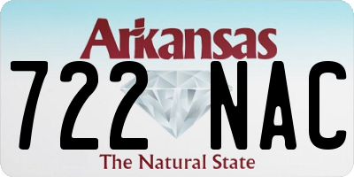 AR license plate 722NAC