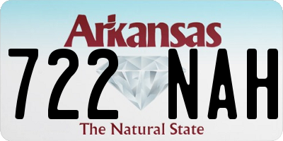 AR license plate 722NAH