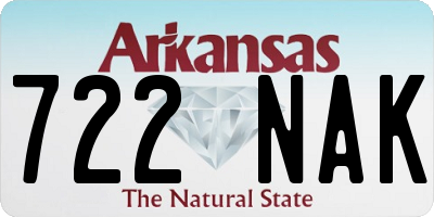 AR license plate 722NAK