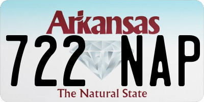 AR license plate 722NAP