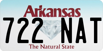 AR license plate 722NAT