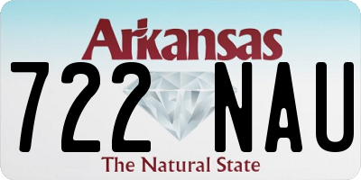 AR license plate 722NAU