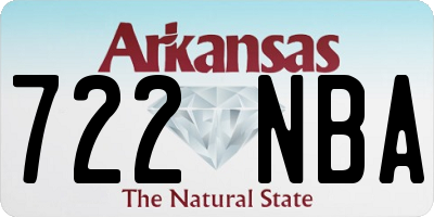 AR license plate 722NBA