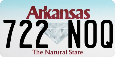 AR license plate 722NOQ