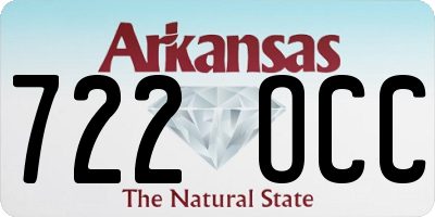 AR license plate 722OCC