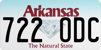 AR license plate 722ODC
