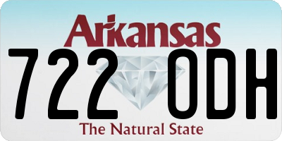 AR license plate 722ODH