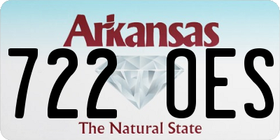 AR license plate 722OES