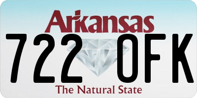 AR license plate 722OFK