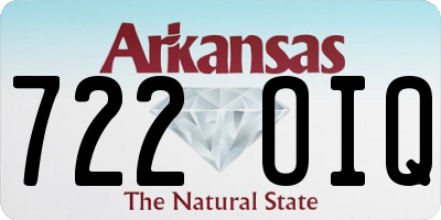 AR license plate 722OIQ