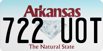 AR license plate 722UOT