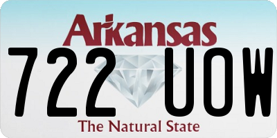 AR license plate 722UOW