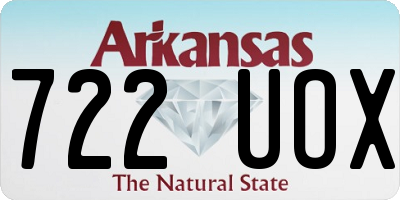 AR license plate 722UOX