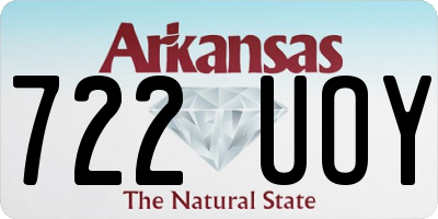 AR license plate 722UOY