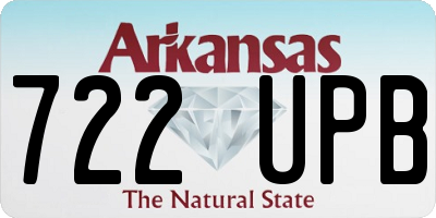 AR license plate 722UPB