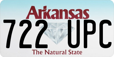 AR license plate 722UPC