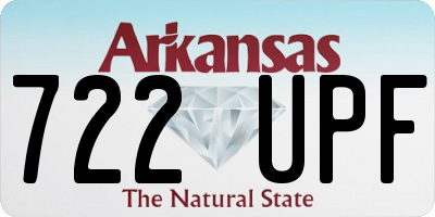 AR license plate 722UPF