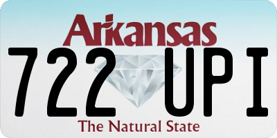 AR license plate 722UPI