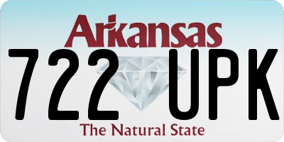 AR license plate 722UPK