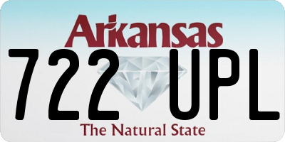 AR license plate 722UPL