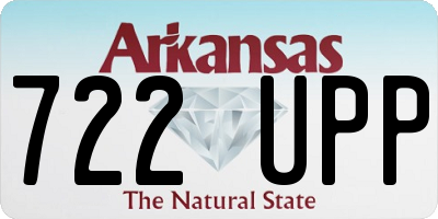 AR license plate 722UPP
