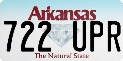 AR license plate 722UPR