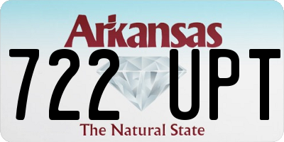 AR license plate 722UPT