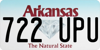 AR license plate 722UPU