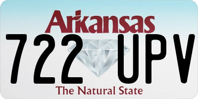 AR license plate 722UPV