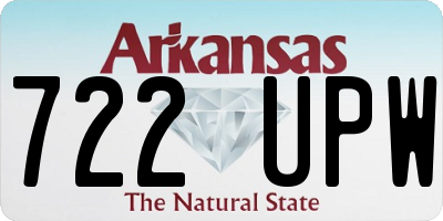 AR license plate 722UPW