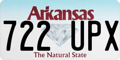 AR license plate 722UPX