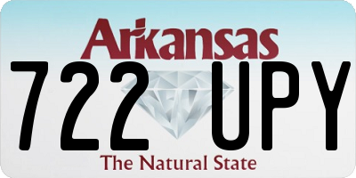 AR license plate 722UPY